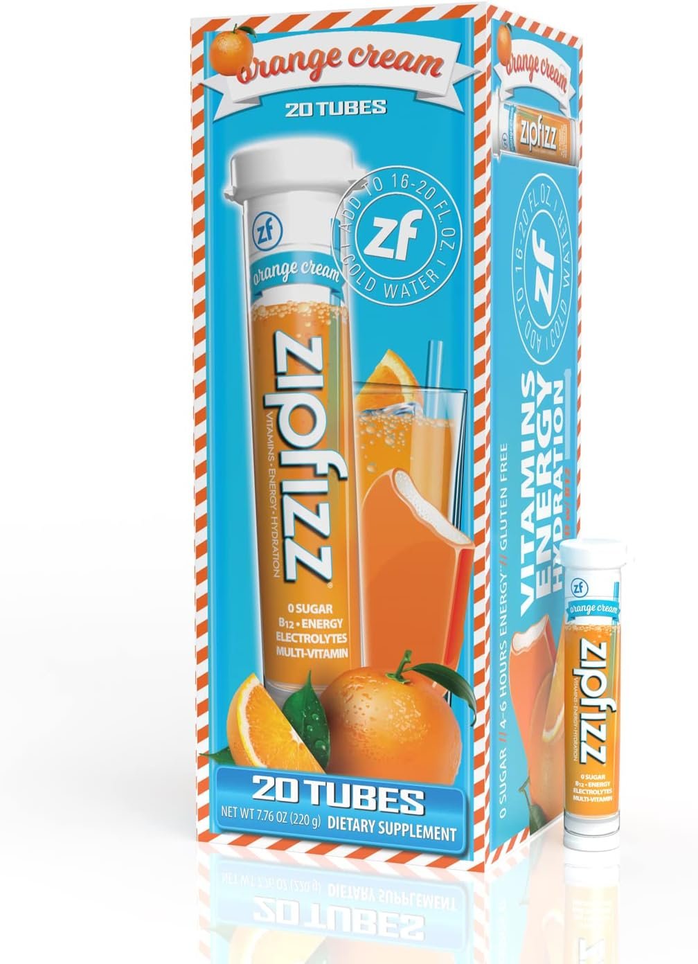 Zipfizz Energy Drink Mix Orange Cream Review